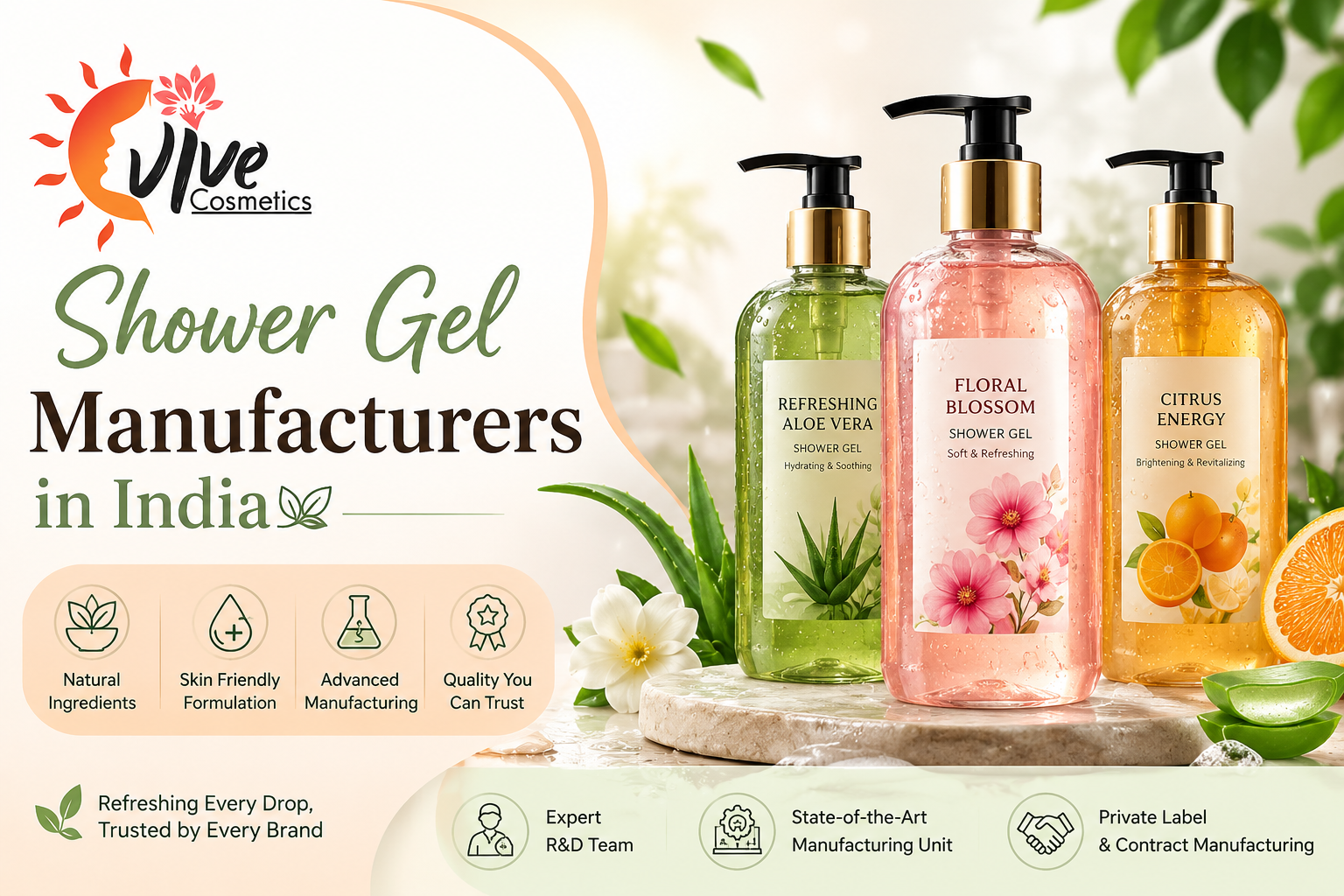 Shower Gel Manufacturer in India