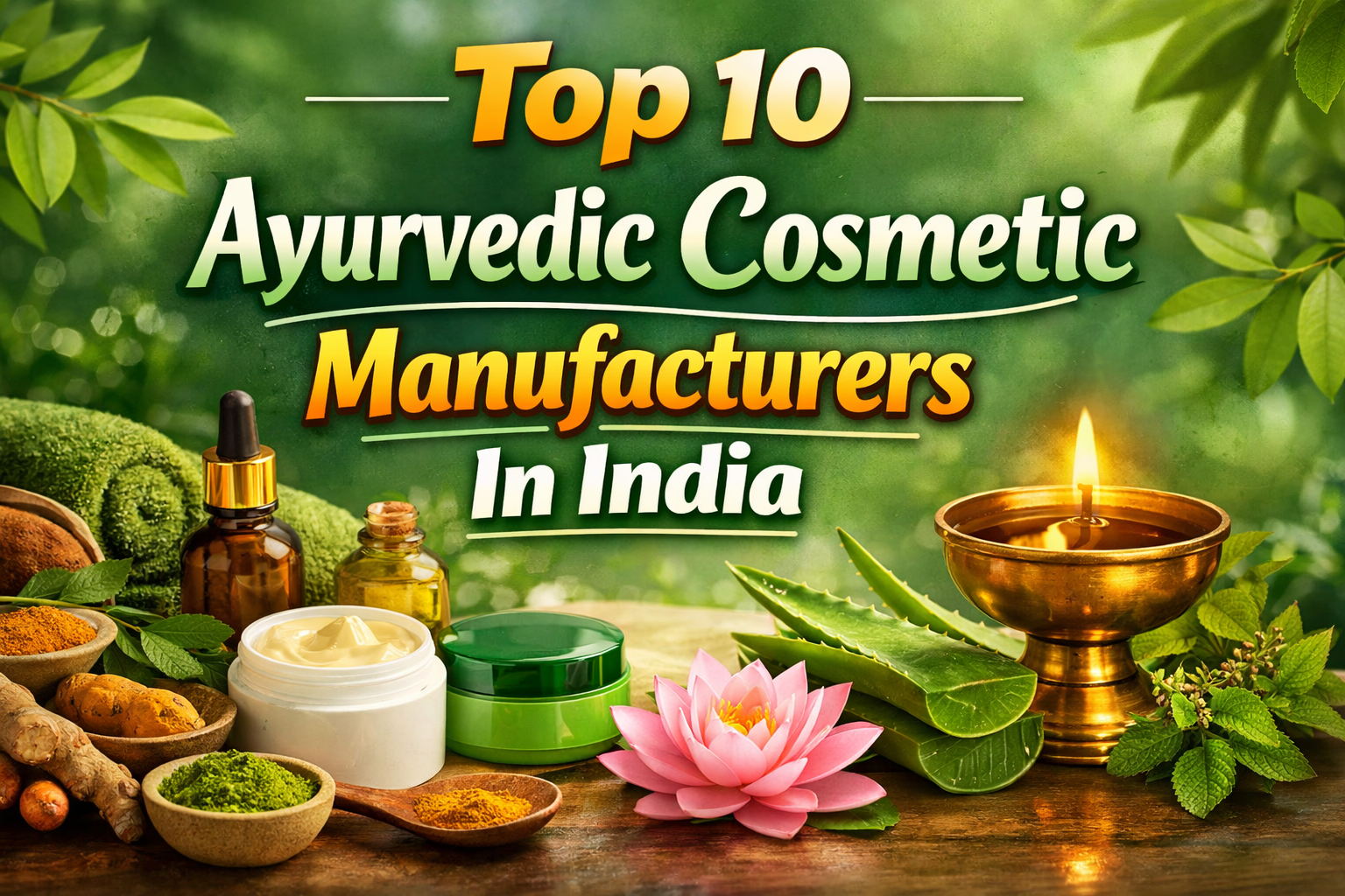Top 10 Ayurvedic Cosmetic Manufacturers in India
