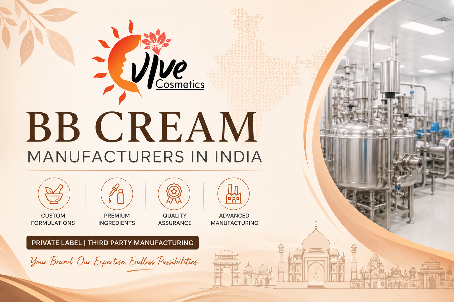Vive cosmetics BB cream manufacturer in India