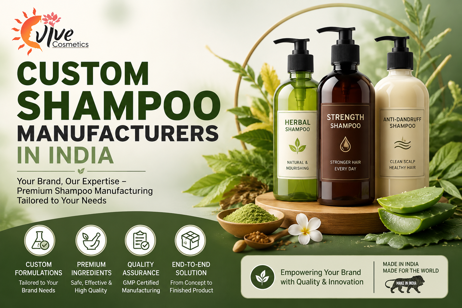Custom Shampoo Manufacturers in India Custom Shampoo Manufacturers in India