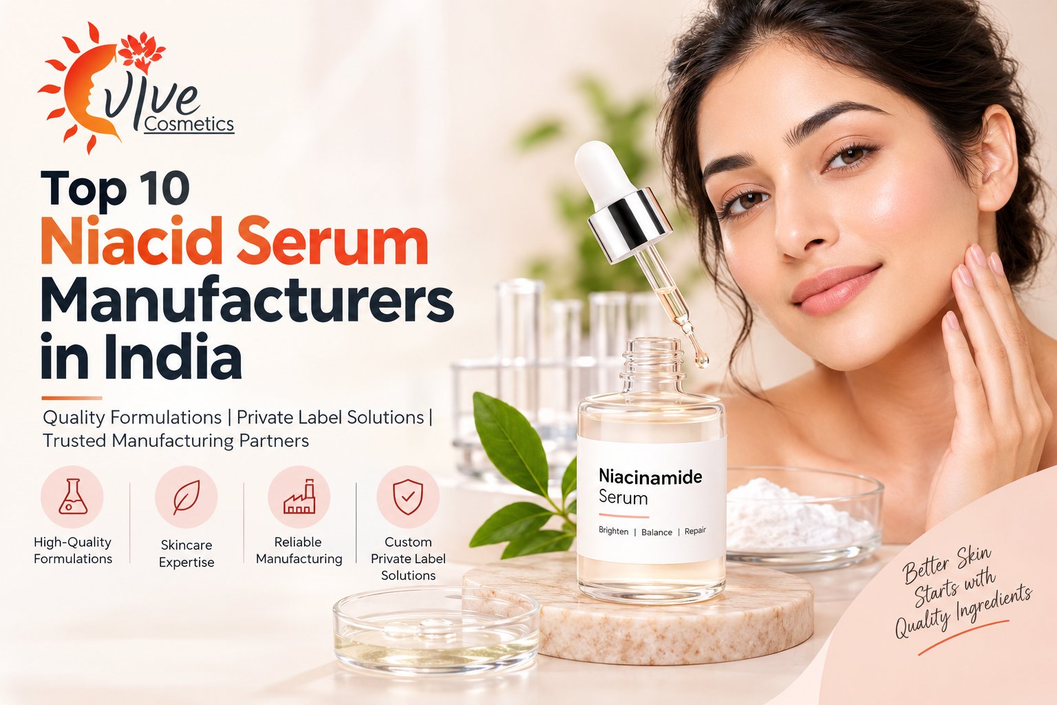 Top 10 Niacinamide Serum Manufacturers in India Top 10 Niacinamide Serum Manufacturers in India