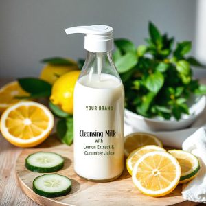 Cleansing Milk with Lemon Extract Cucumber Juice