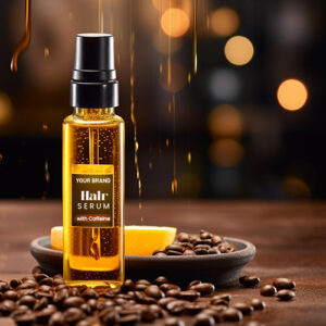 Hair serum with caffeine