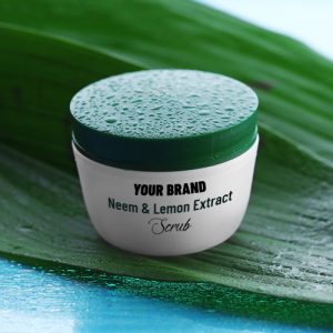 Neem and lemon extract scrub