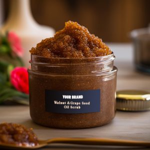 Walnut and grape seed oil scrub