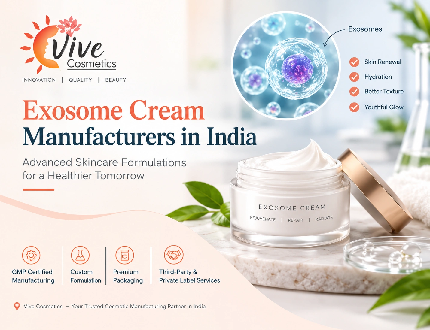 Exosome Cream Manufacturers in India